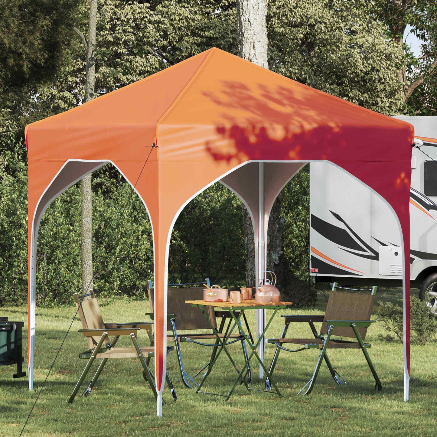Pop-up Festtelt 194 x 194 x 245 cm Orange