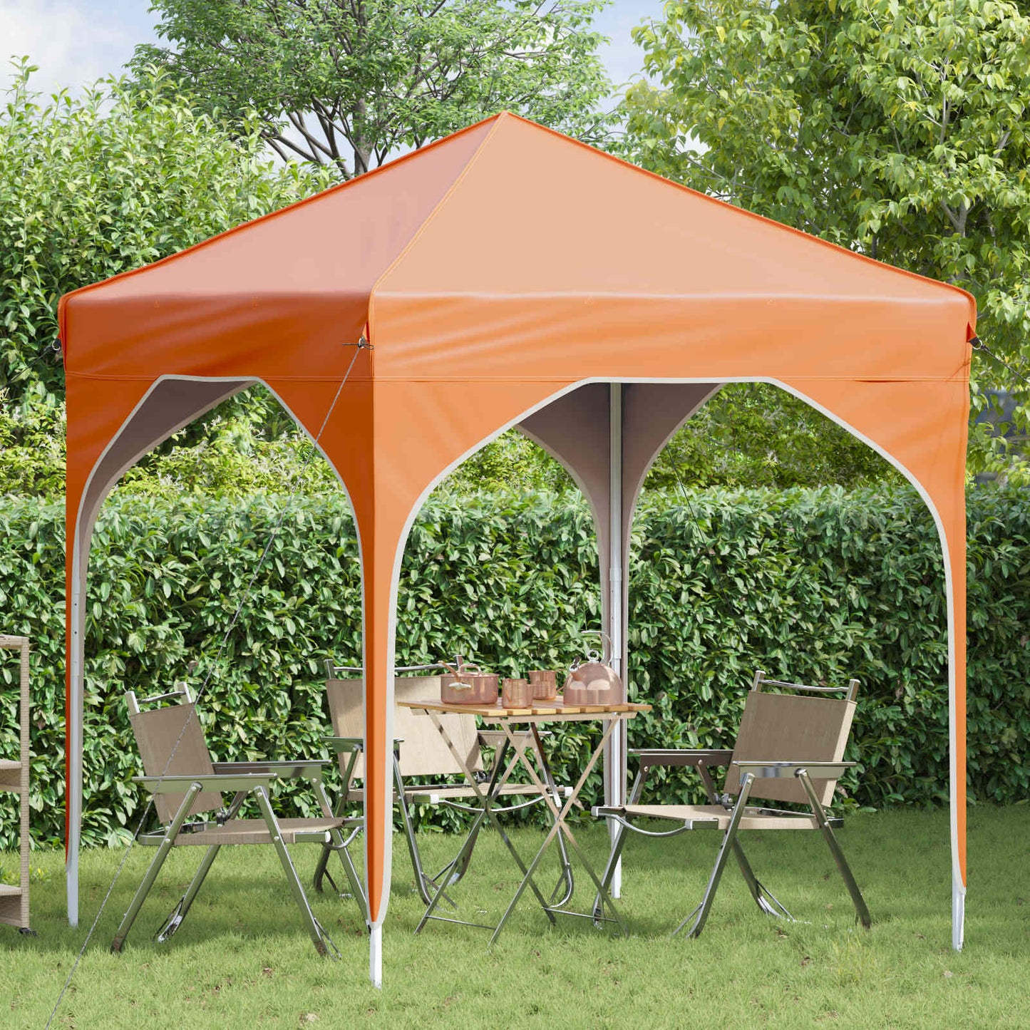 Pop-up Festtelt 194 x 194 x 245 cm Orange