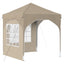 Pop-up Festtelt 192 x 192 x 245 cm Cremefarvet