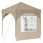 Pop-up Festtelt 192 x 192 x 245 cm Cremefarvet