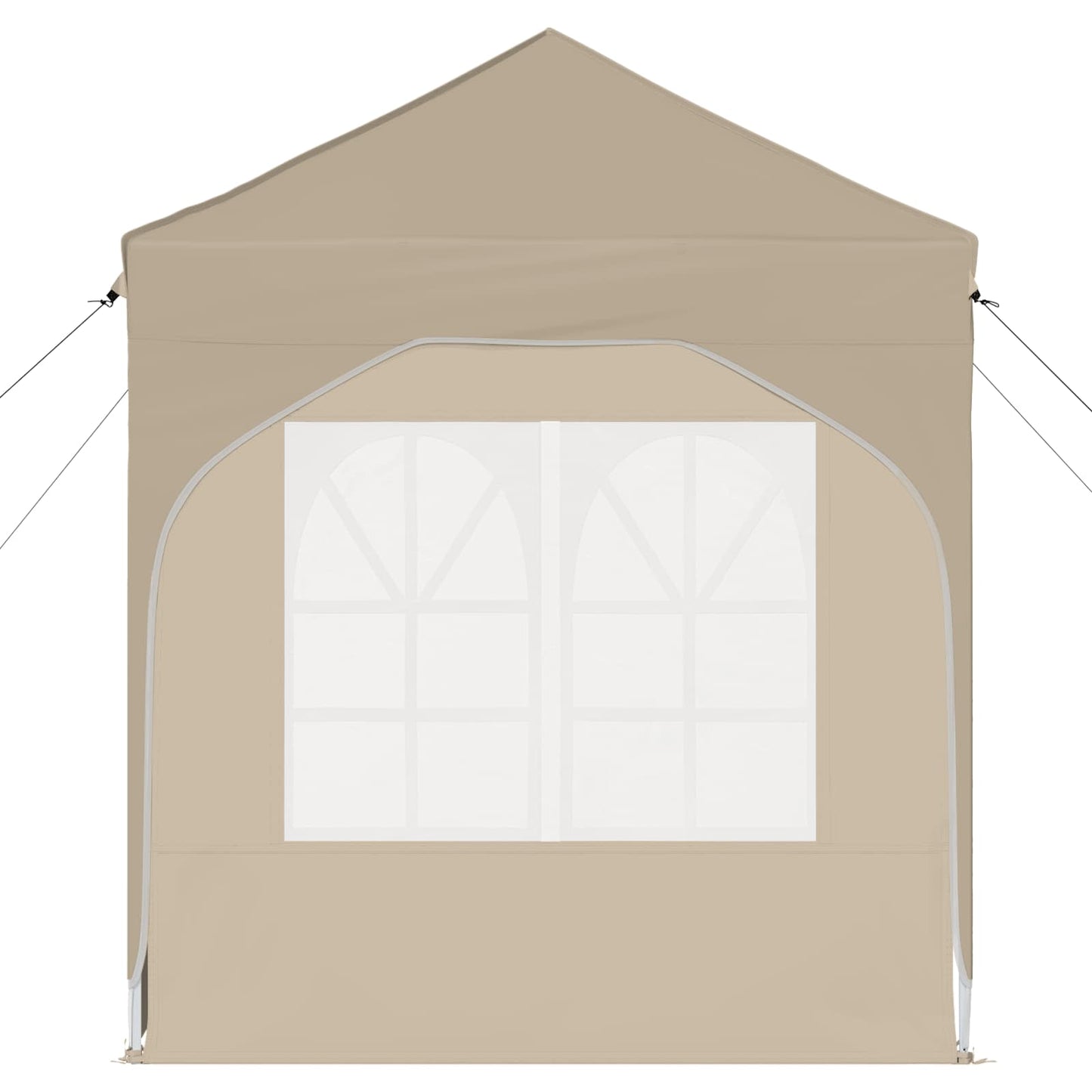 Pop-up Festtelt 192 x 192 x 245 cm Cremefarvet