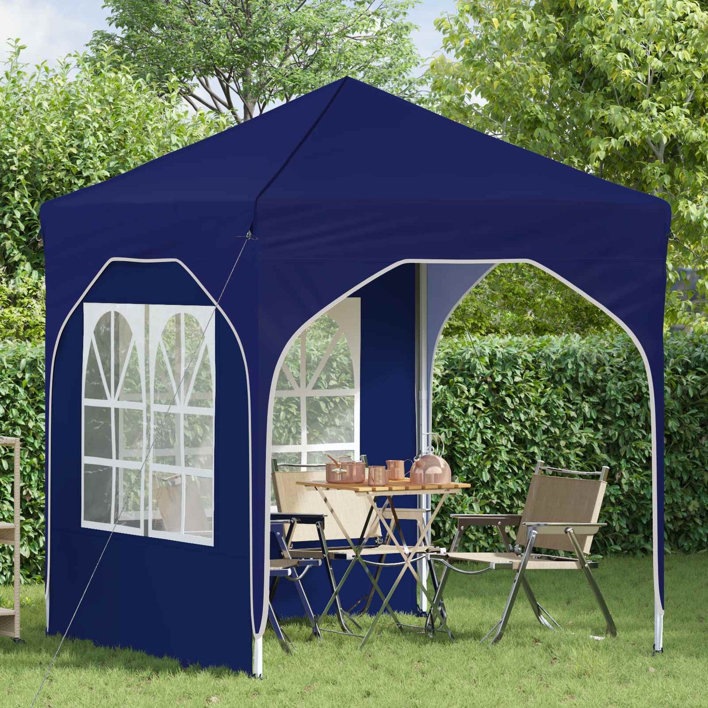 Pop-up Festtelt 192 x 192 x 245 cm Blå