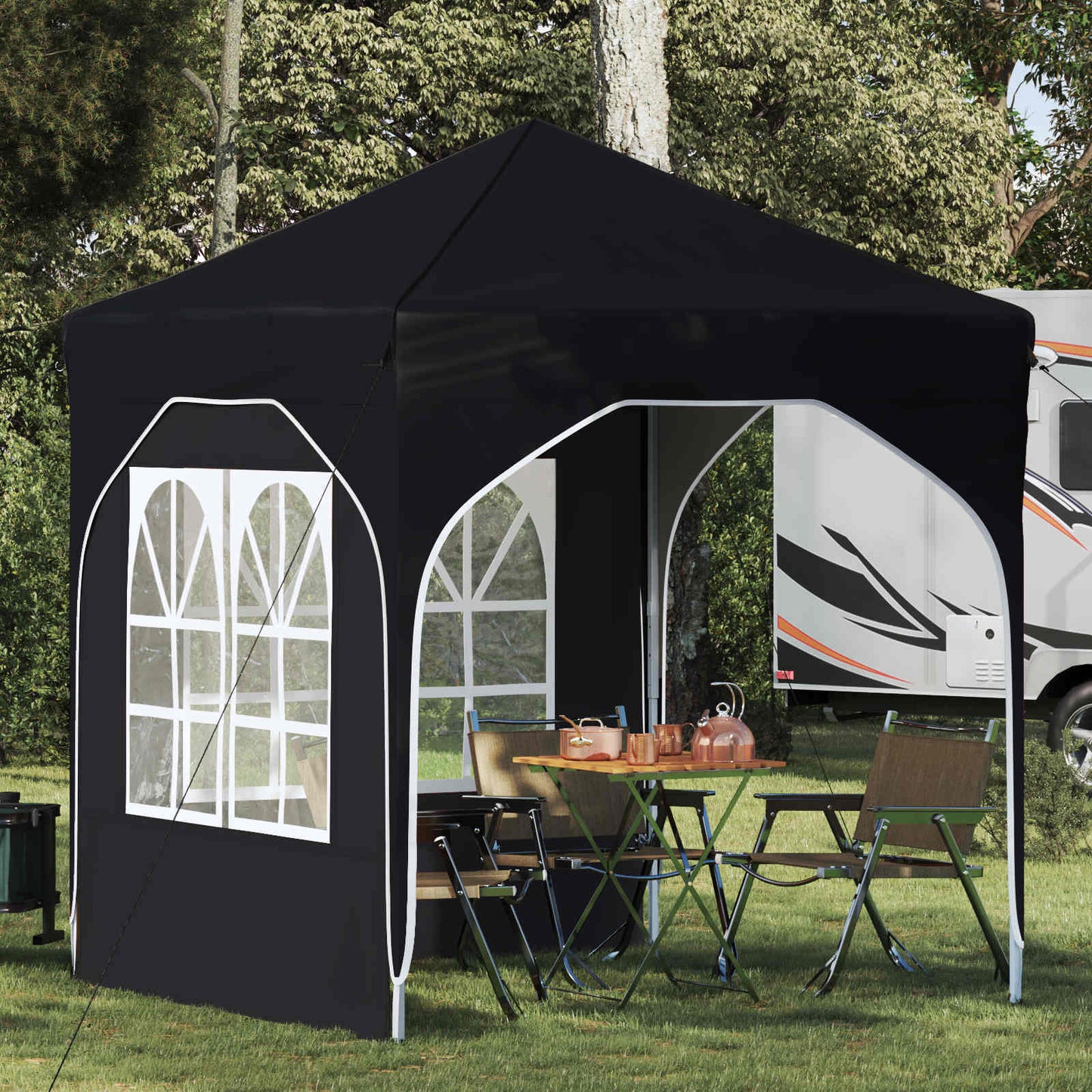 Pop-up Festtelt 192 x 192 x 245 cm Antracit