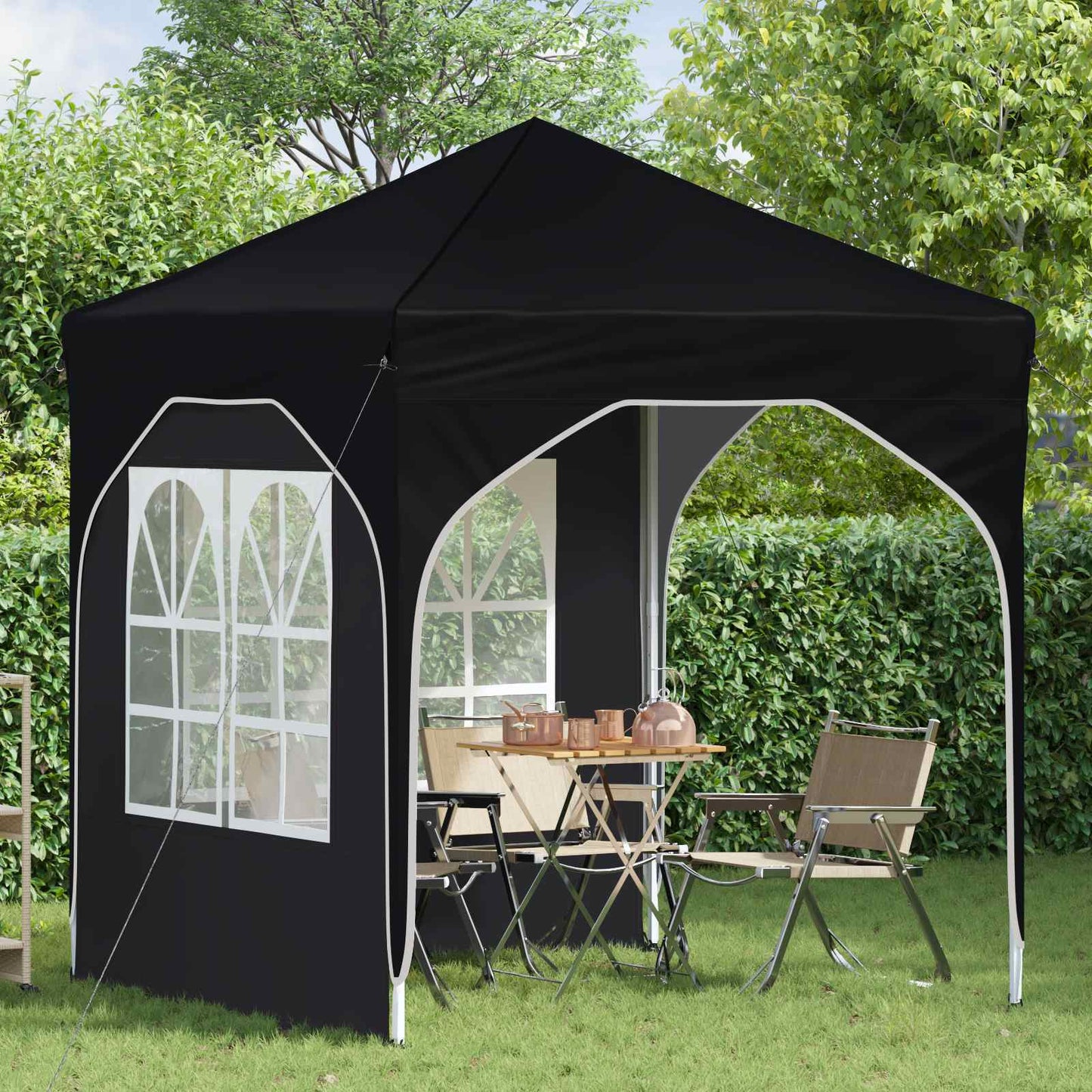 Pop-up Festtelt 192 x 192 x 245 cm Antracit