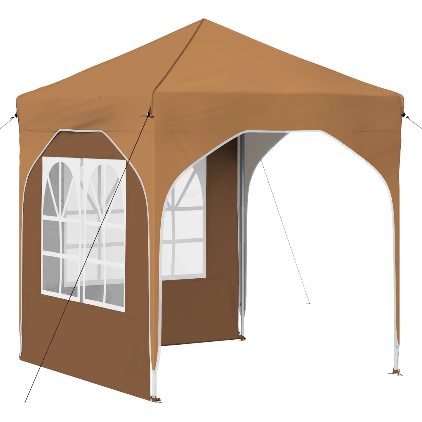 Pop-up Festtelt 192 x 192 x 245 cm Beige
