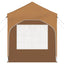 Pop-up Festtelt 192 x 192 x 245 cm Beige