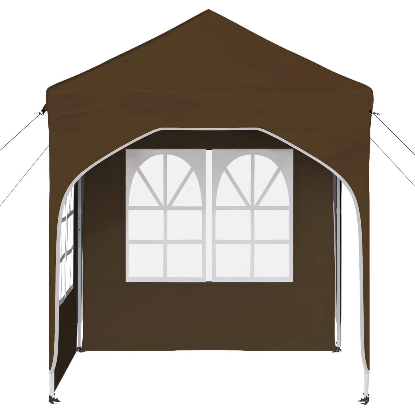 Pop-up Festtelt 192 x 192 x 245 cm Gråbrun