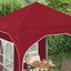 Pop-up Festtelt 192 x 192 x 245 cm Bordeaux