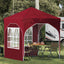 Pop-up Festtelt 192 x 192 x 245 cm Bordeaux