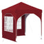 Pop-up Festtelt 192 x 192 x 245 cm Bordeaux