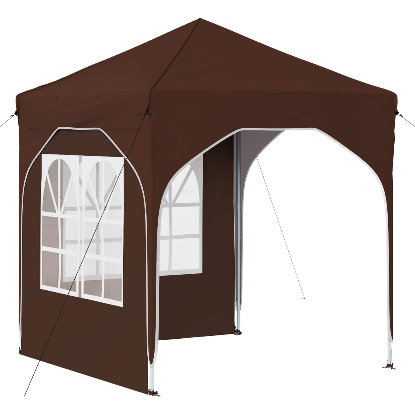 Pop-up Festtelt 192 x 192 x 245 cm Brun