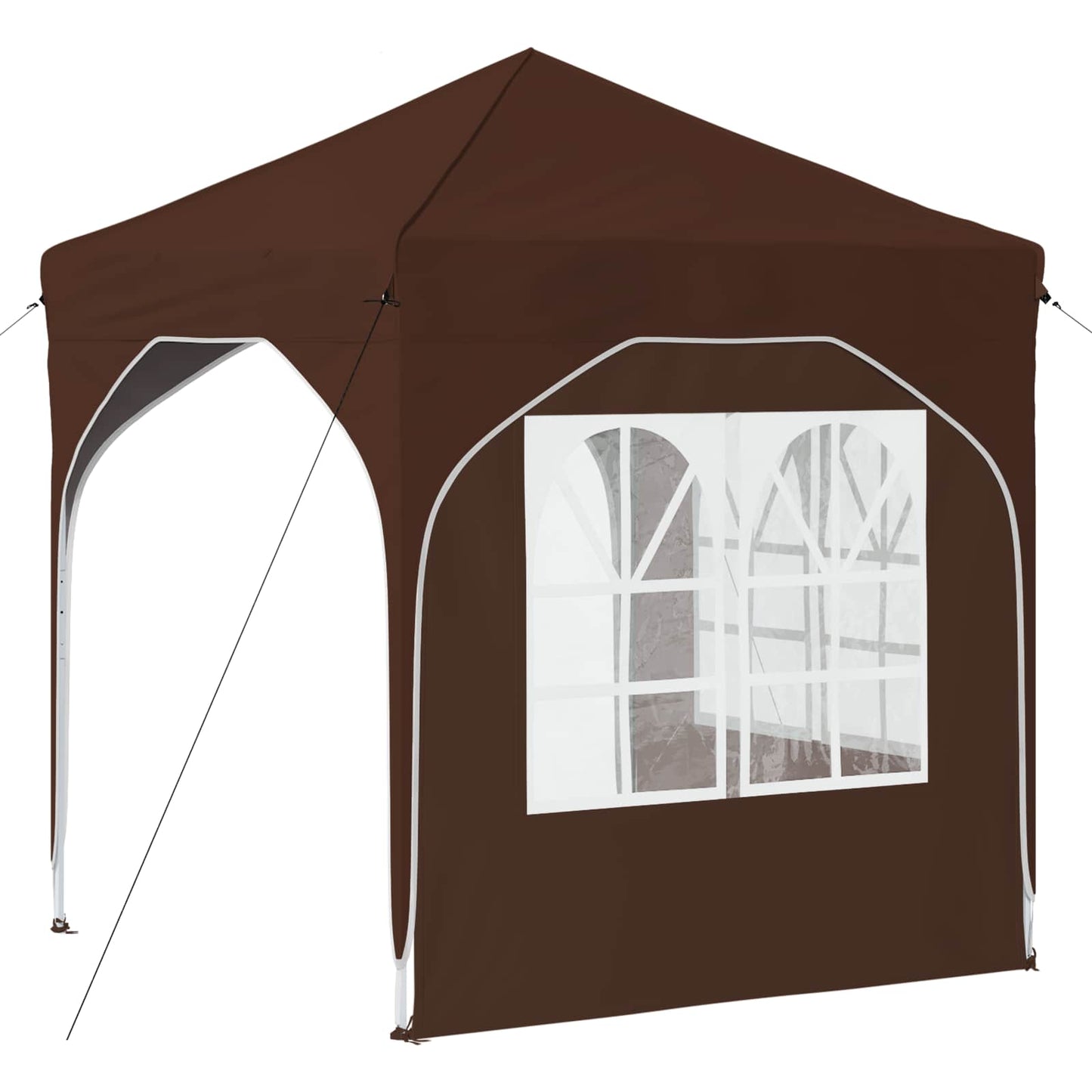 Pop-up Festtelt 192 x 192 x 245 cm Brun