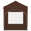 Pop-up Festtelt 192 x 192 x 245 cm Brun