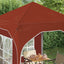 Pop-up Festtelt 192 x 192 x 245 cm Terrakotta