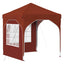 Pop-up Festtelt 192 x 192 x 245 cm Terrakotta