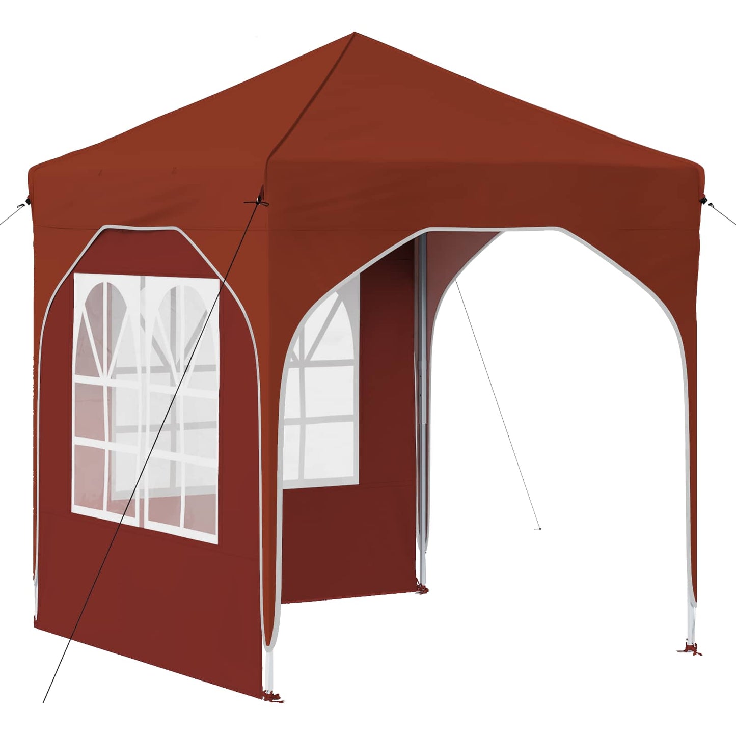 Pop-up Festtelt 192 x 192 x 245 cm Terrakotta