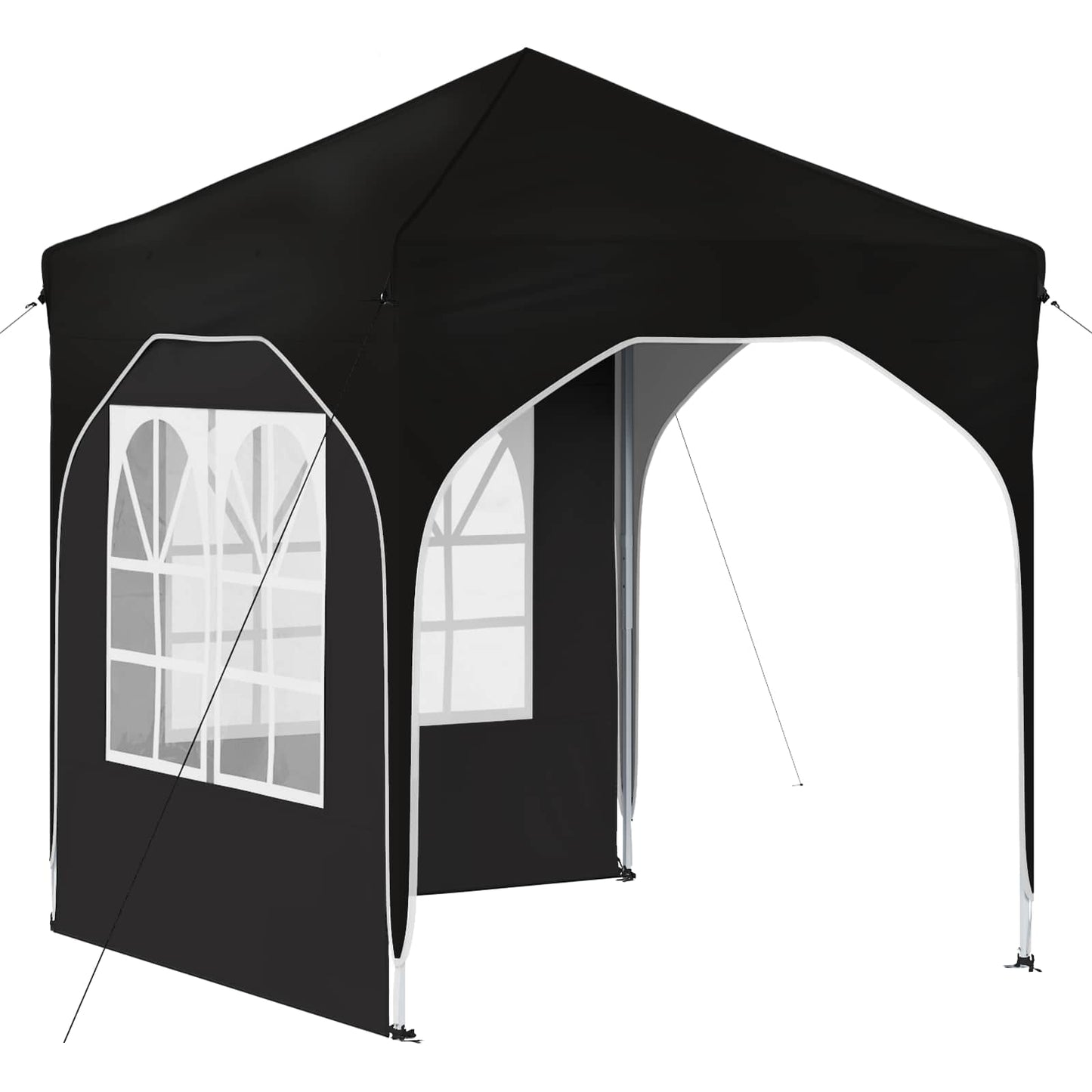 Pop-up Festtelt 192 x 192 x 245 cm Sort