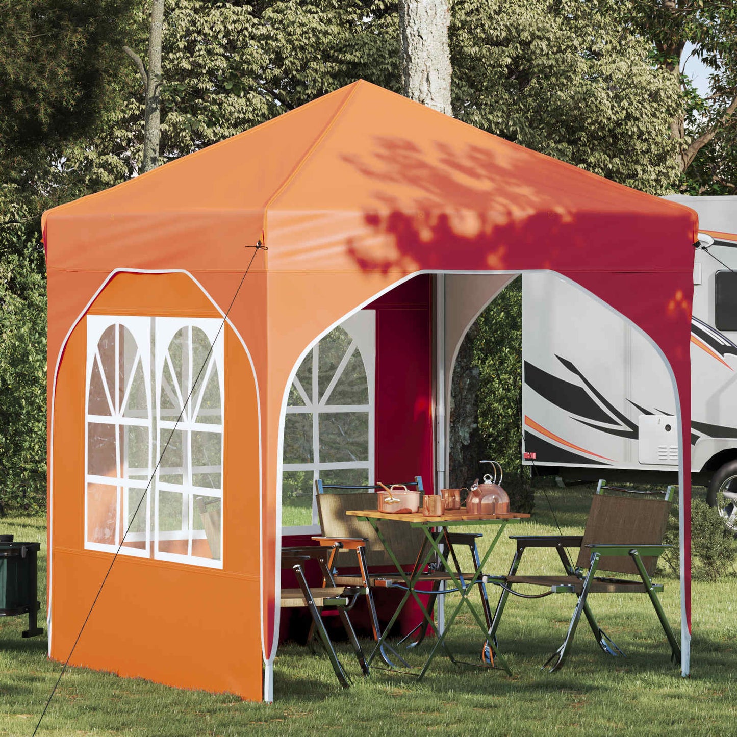 Pop-up Festtelt 192 x 192 x 245 cm Orange