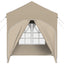 Pop-up Festtelt 192 x 192 x 245 cm Cremefarvet