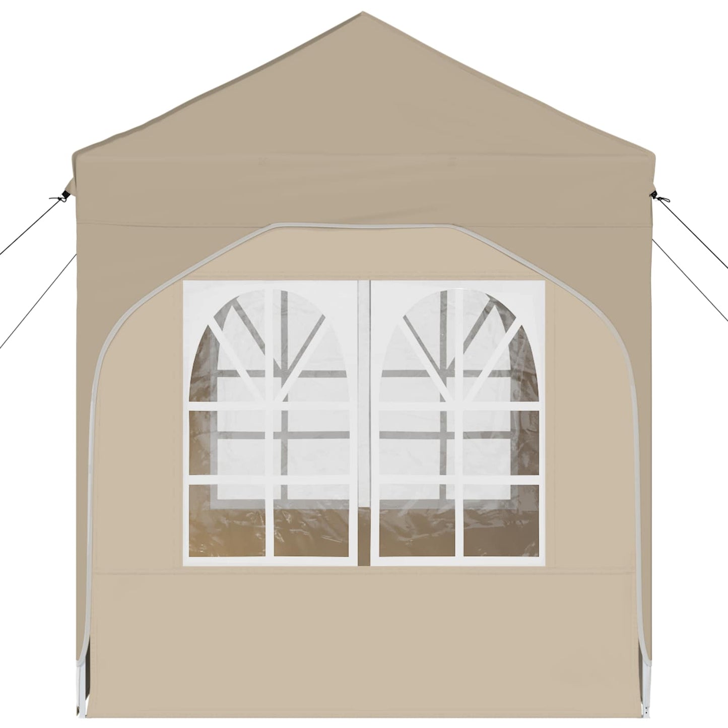 Pop-up Festtelt 192 x 192 x 245 cm Cremefarvet