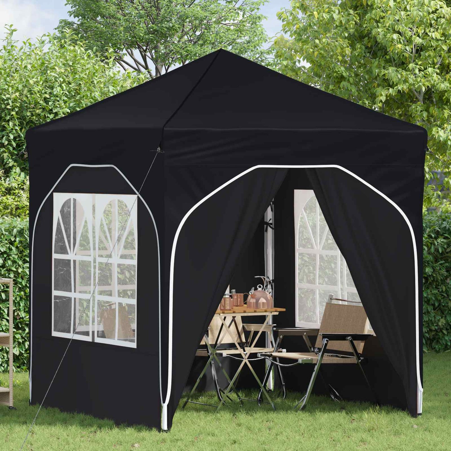 Pop-up Festtelt 192 x 192 x 245 cm Antracit