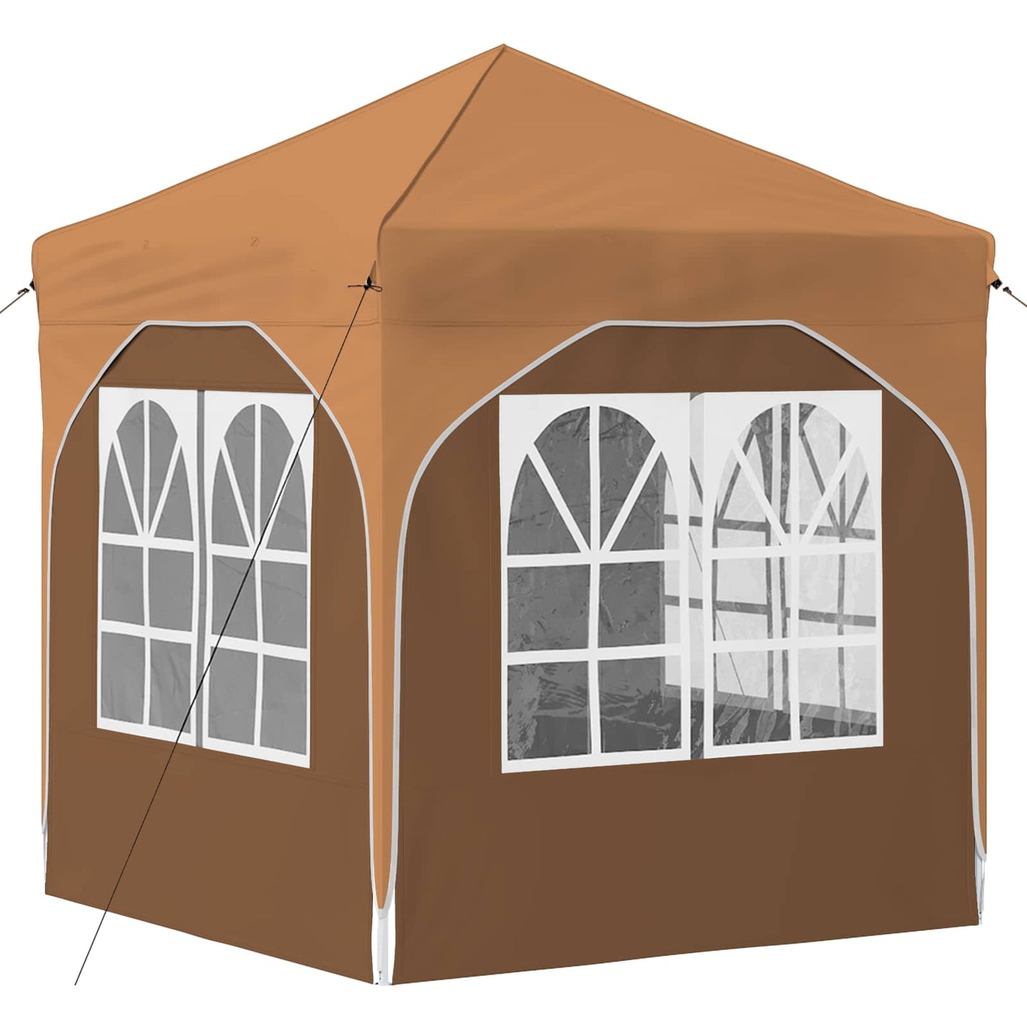 Pop-up Festtelt 192 x 192 x 245 cm Beige