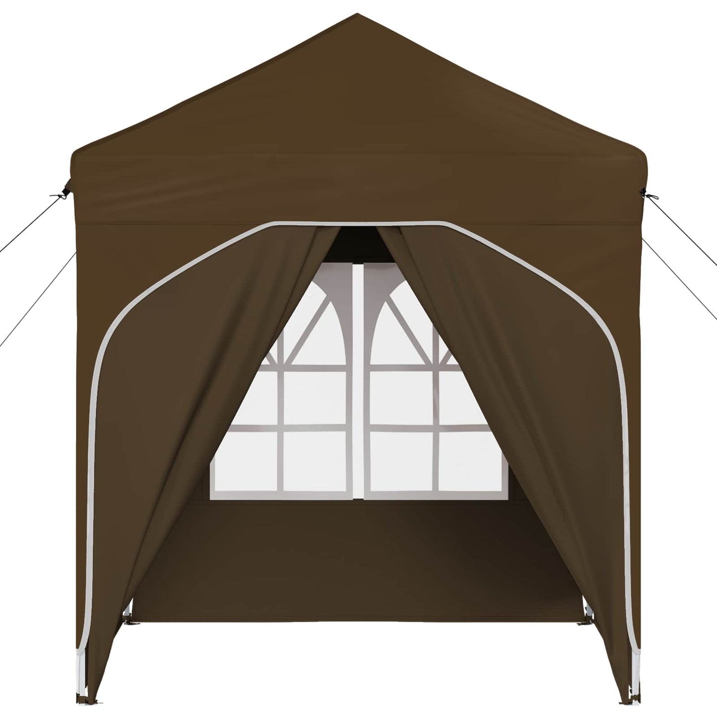 Pop-up Festtelt 192 x 192 x 245 cm Gråbrun