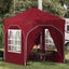Pop-up Festtelt 192 x 192 x 245 cm Bordeaux
