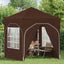 Pop-up Festtelt 192 x 192 x 245 cm Brun