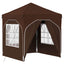 Pop-up Festtelt 192 x 192 x 245 cm Brun