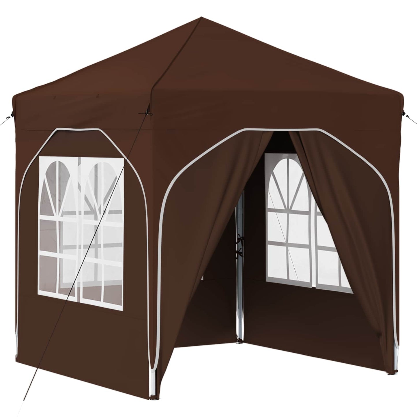 Pop-up Festtelt 192 x 192 x 245 cm Brun