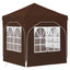 Pop-up Festtelt 192 x 192 x 245 cm Brun