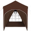 Pop-up Festtelt 192 x 192 x 245 cm Brun