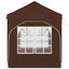 Pop-up Festtelt 192 x 192 x 245 cm Brun