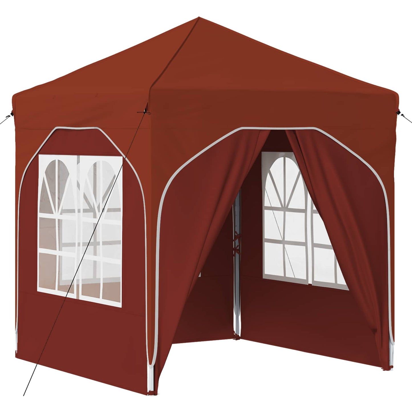 Pop-up Festtelt 192 x 192 x 245 cm Terrakotta