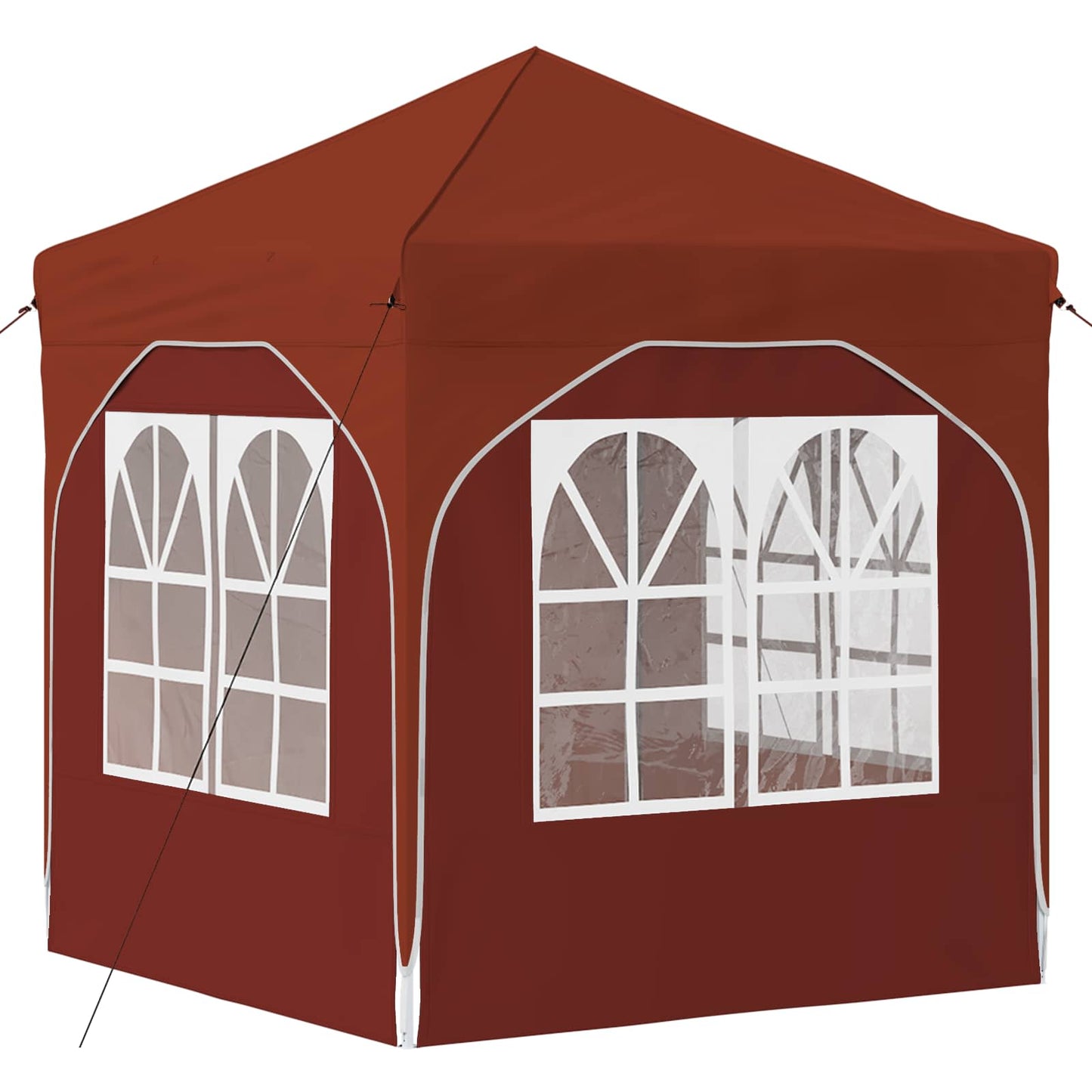 Pop-up Festtelt 192 x 192 x 245 cm Terrakotta