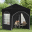 Pop-up Festtelt 192 x 192 x 245 cm Sort