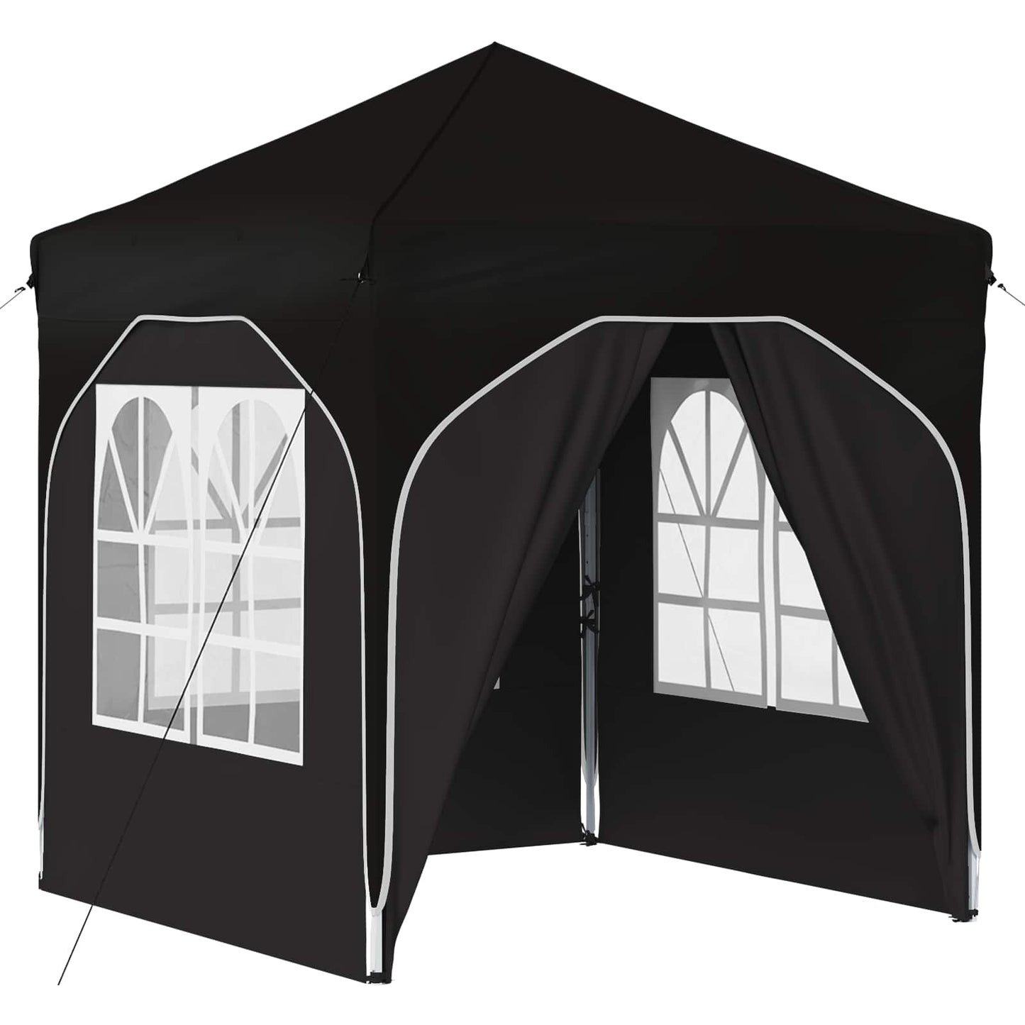 Pop-up Festtelt 192 x 192 x 245 cm Sort