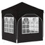 Pop-up Festtelt 192 x 192 x 245 cm Sort