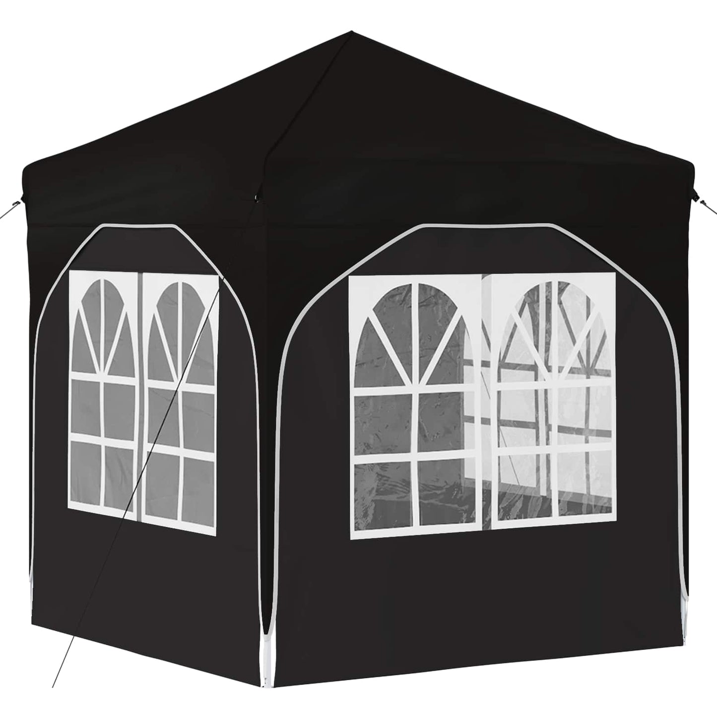 Pop-up Festtelt 192 x 192 x 245 cm Sort