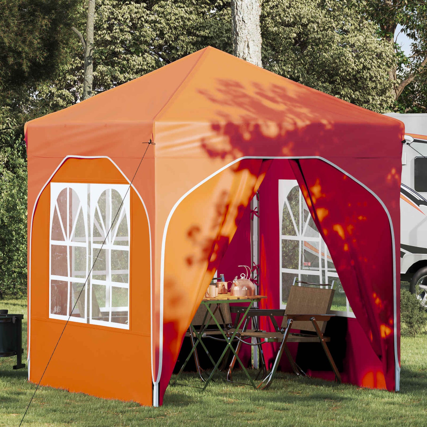 Pop-up Festtelt 192 x 192 x 245 cm Orange