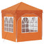 Pop-up Festtelt 192 x 192 x 245 cm Orange