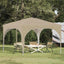 Pop-up Festtelt 290 x 290 x 245 cm Cremefarvet