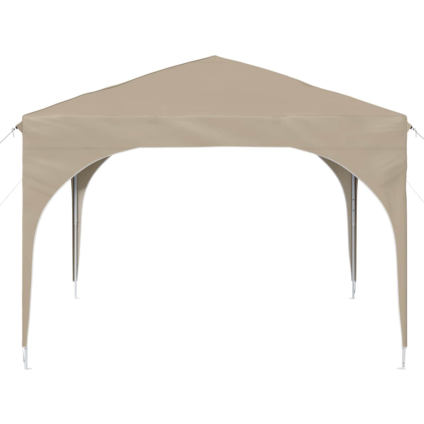 Pop-up Festtelt 290 x 290 x 245 cm Cremefarvet