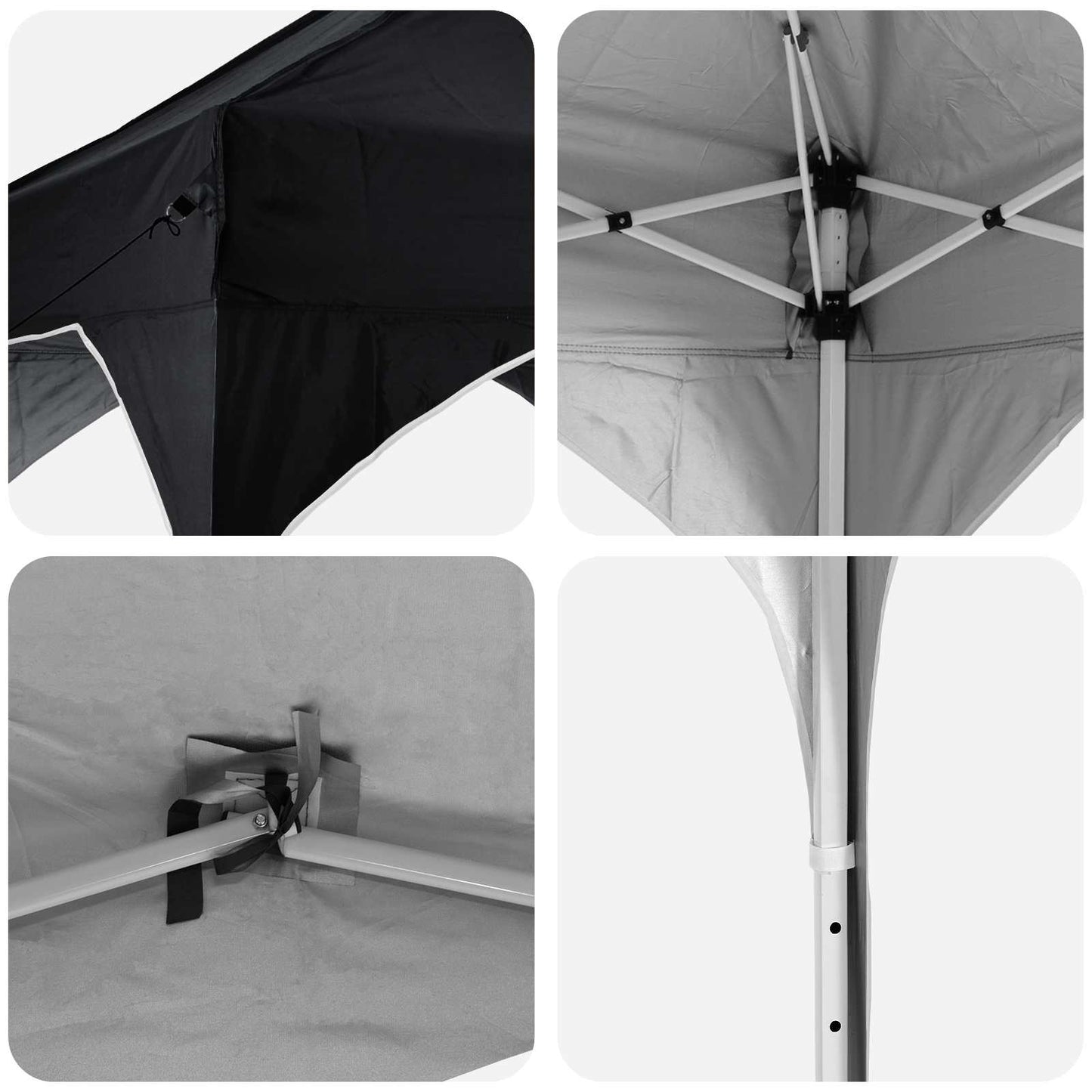 Pop-up Festtelt 290 x 290 x 245 cm Antracit