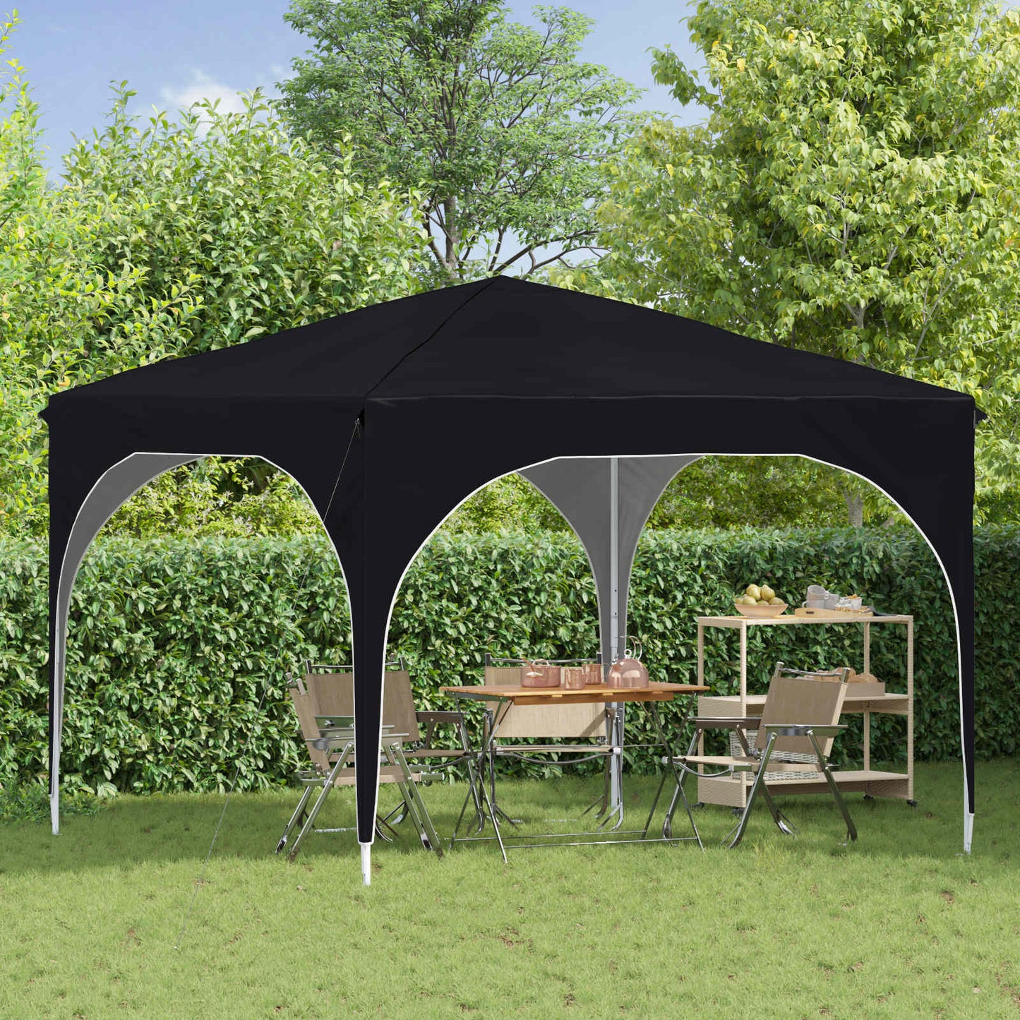 Pop-up Festtelt 290 x 290 x 245 cm Antracit