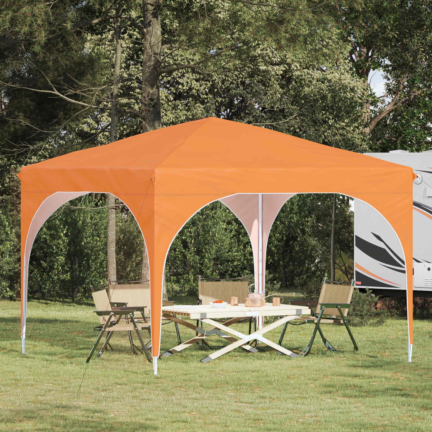 Pop-up Festtelt 290 x 290 x 245 cm Orange