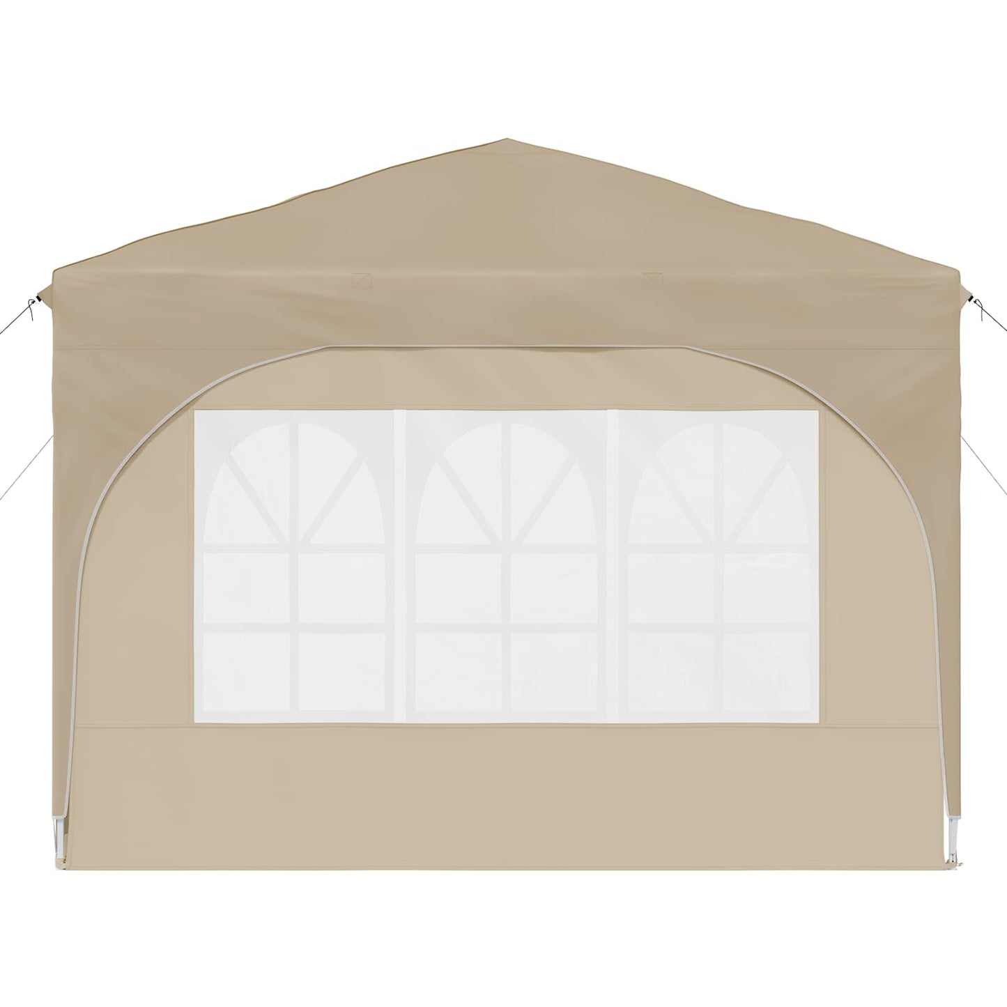 Pop-up Festtelt 290 x 290 x 245 cm Cremefarvet