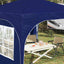 Pop-up Festtelt 290 x 290 x 245 cm Blå
