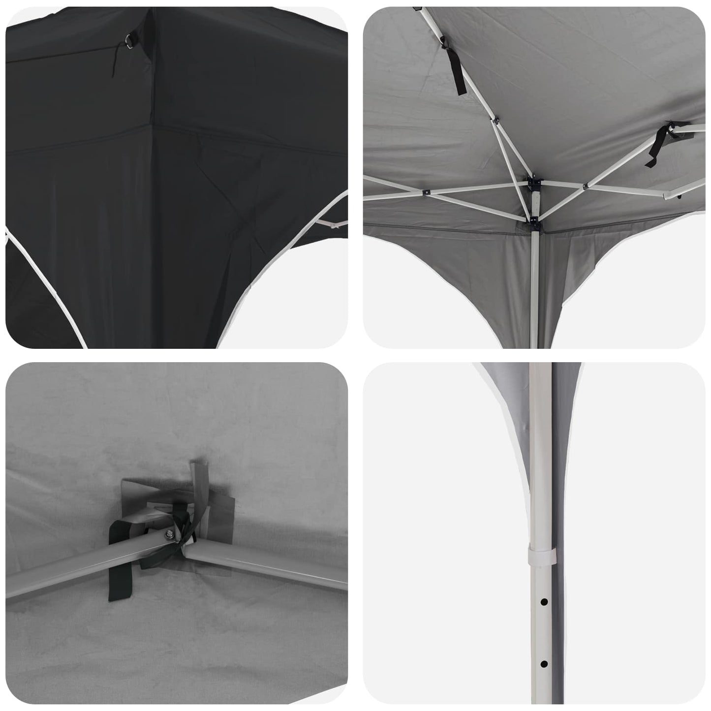 Pop-up Festtelt 290 x 290 x 245 cm Antracit